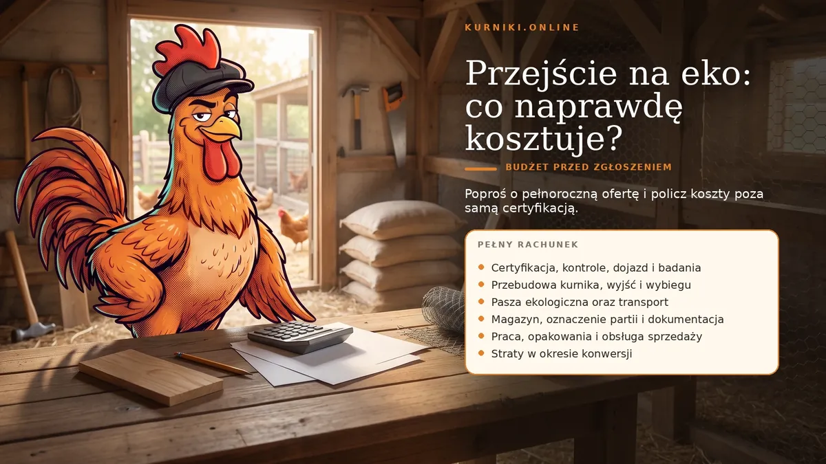 Przejście na eko: co naprawdę kosztuje — pełny rachunek od certyfikacji po straty w okresie konwersji