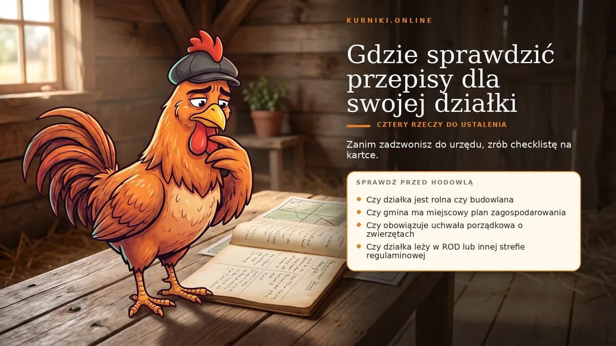 Gdzie sprawdzić przepisy dla swojej działki: rodzaj gruntu, plan miejscowy, uchwała gminy i regulamin ROD